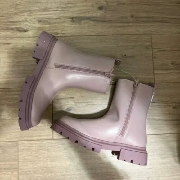 Zara Girls Rubberized Lug Sole Ankle Boots EUR 37 - Picture 2 of 6